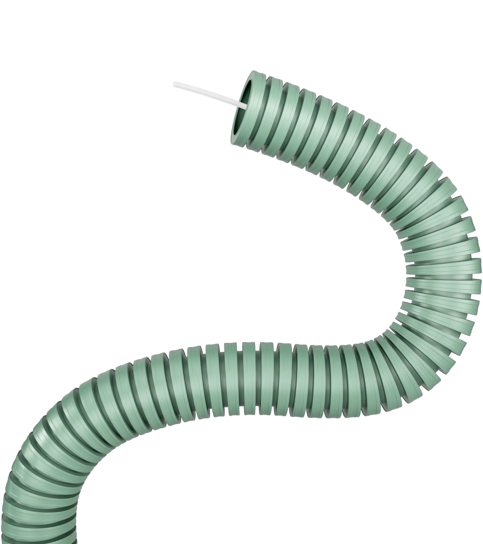 Buigzame lege buizen 40mm iFlow Pro trekdraad rPP R25