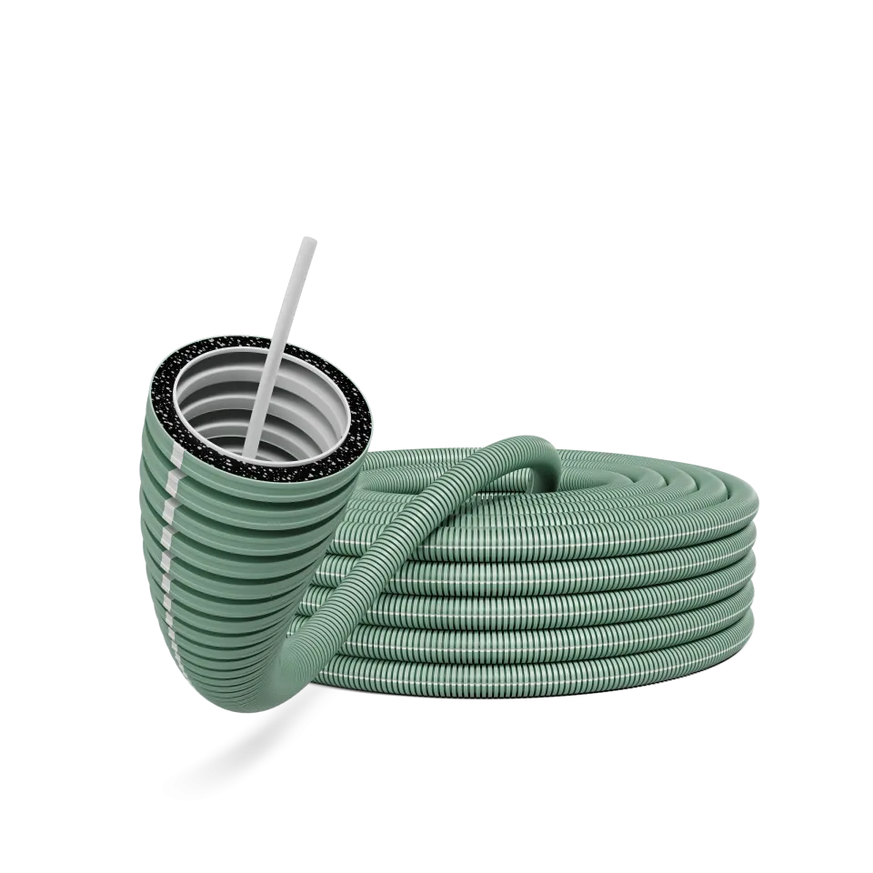Buigzame lege buizen 32mm iFlow Pro trekdraad rPP R25