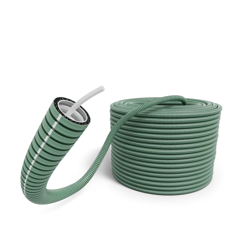Buigzame lege buizen 16mm iFlow Pro trekdraad rPP R100