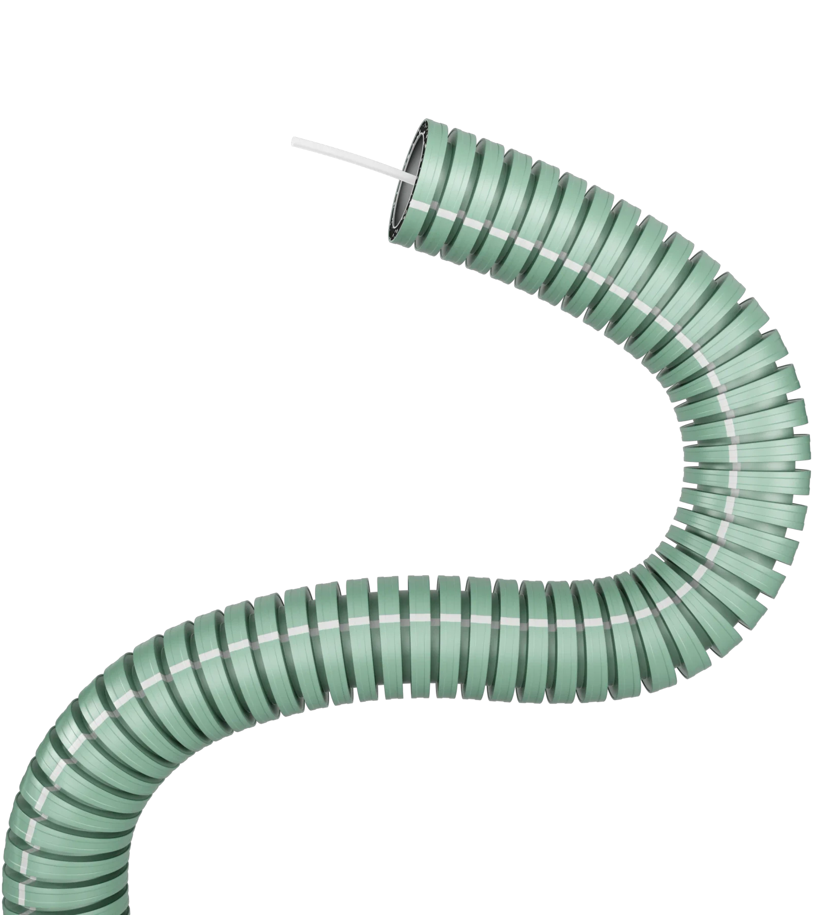 Buigzame lege buizen 16mm iFlow Pro trekdraad rPP R100