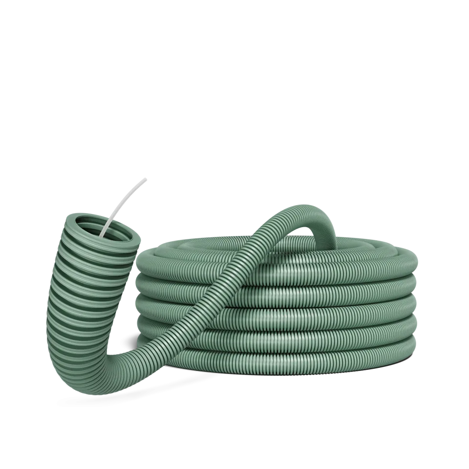 Buigzame lege buizen 40mm iFlow Pro trekdraad rPP R25