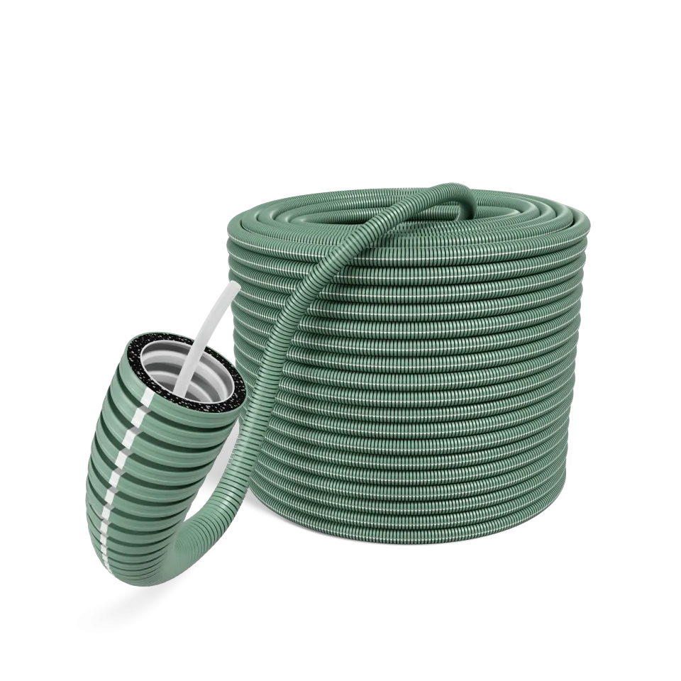 Buigzame lege buizen 20mm iFlow Pro trekdraad rPP R100