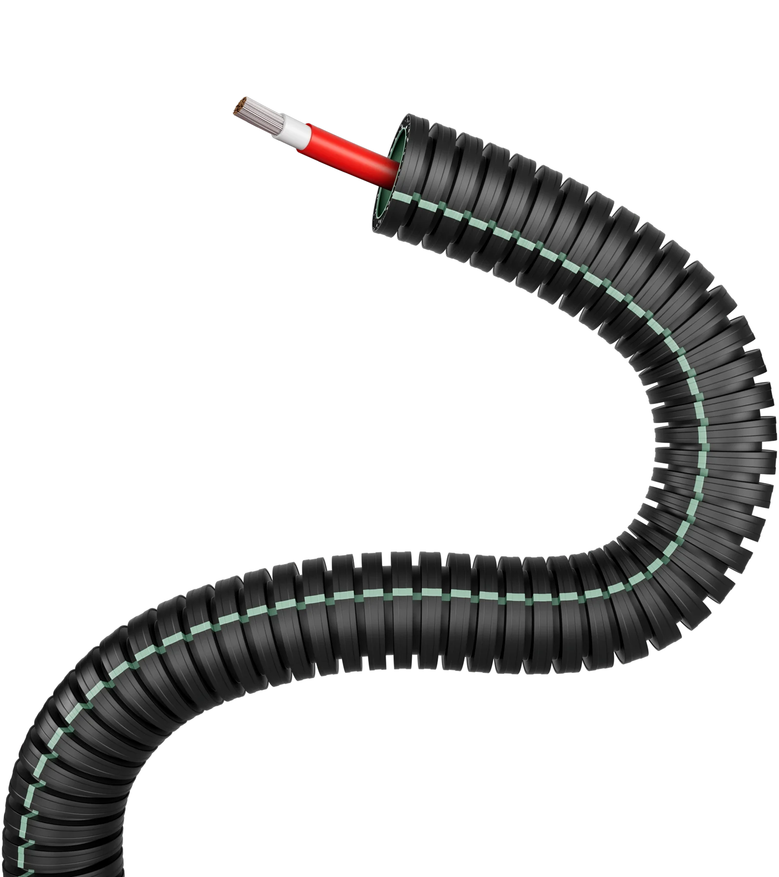 Buigzame lege buizen 16/H1Z2Z2-K 1x6 Rood UV iCable rPP R100